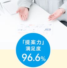 伺ったご要望のさらに先を読み、ご満足いただけるプランを模索します。